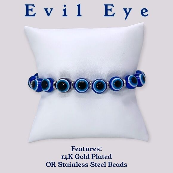 NWT Wool + Pepper Co. Evil Eye PROTECTION Bracelet - Picture 4 of 7